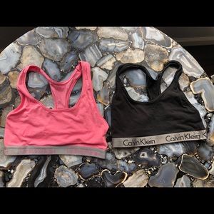 Lot of two Calvin Klein bras size small